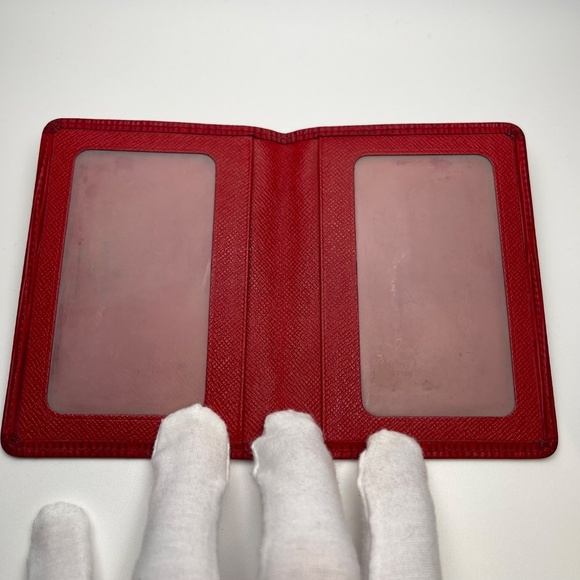 LOUIS VUITTON  Epi Leather ID/Card Case in Rubis (Red) - Preowned - Picture 8 of 8